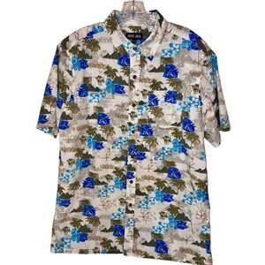 Vintage Y2K Hawaiian Shirt Men's Large Ron Jon Mens Vacation Summer Beach EC